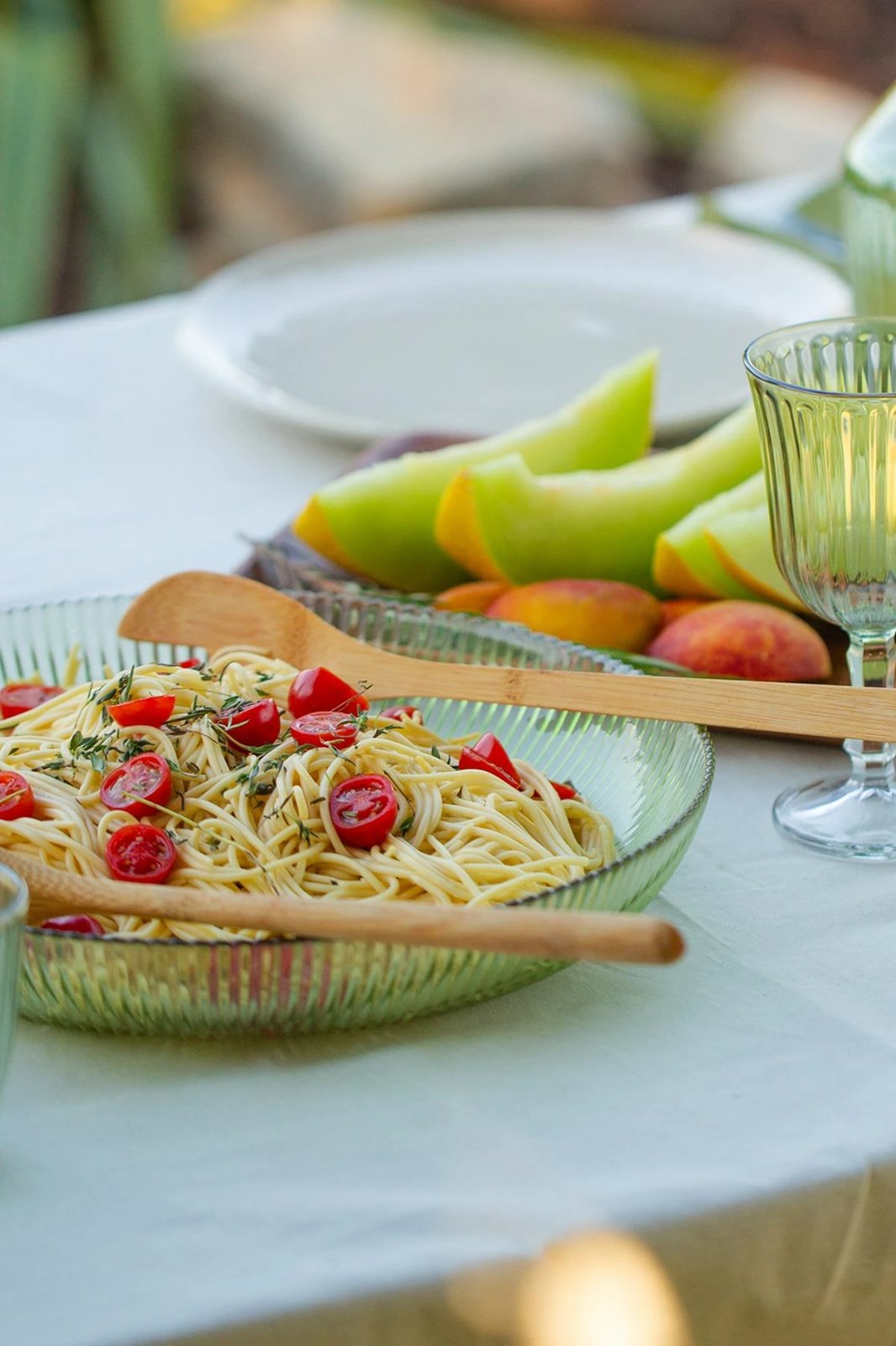 Set pjatash qelqi për sallatë, 2 copë, Hermia Concept, Splendid, ngjyrë e gjelbër