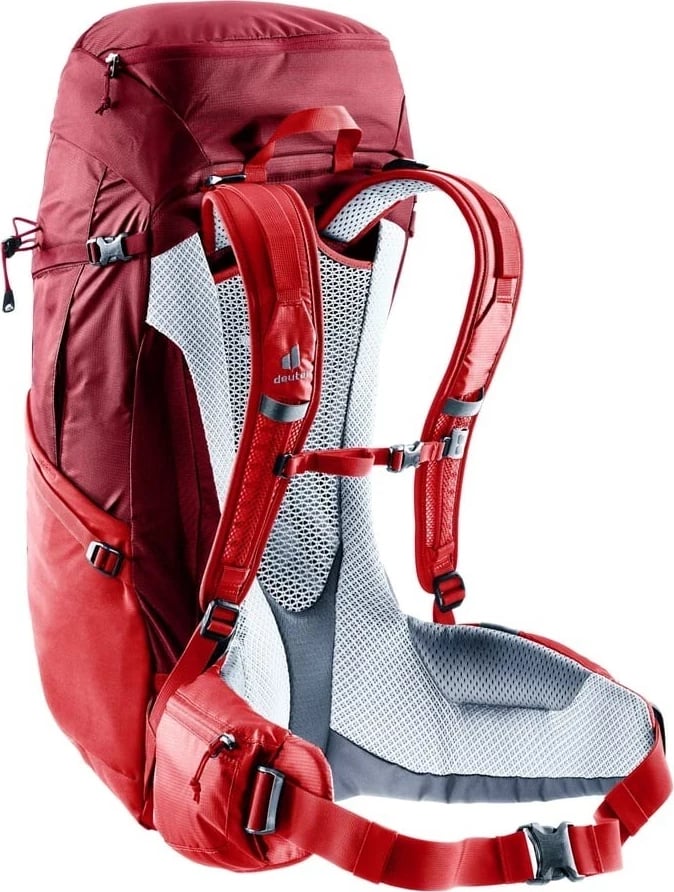 Çantë shpine Deuter Futura PRO 36 për hiking, e kuqe