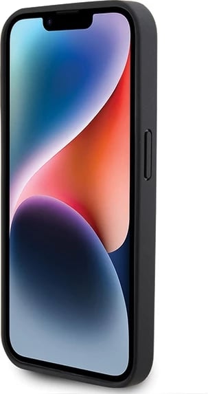 Mbështjellës Mercedes Leather&Alu MagSafe për iPhone 15 Pro Max, argjendtë