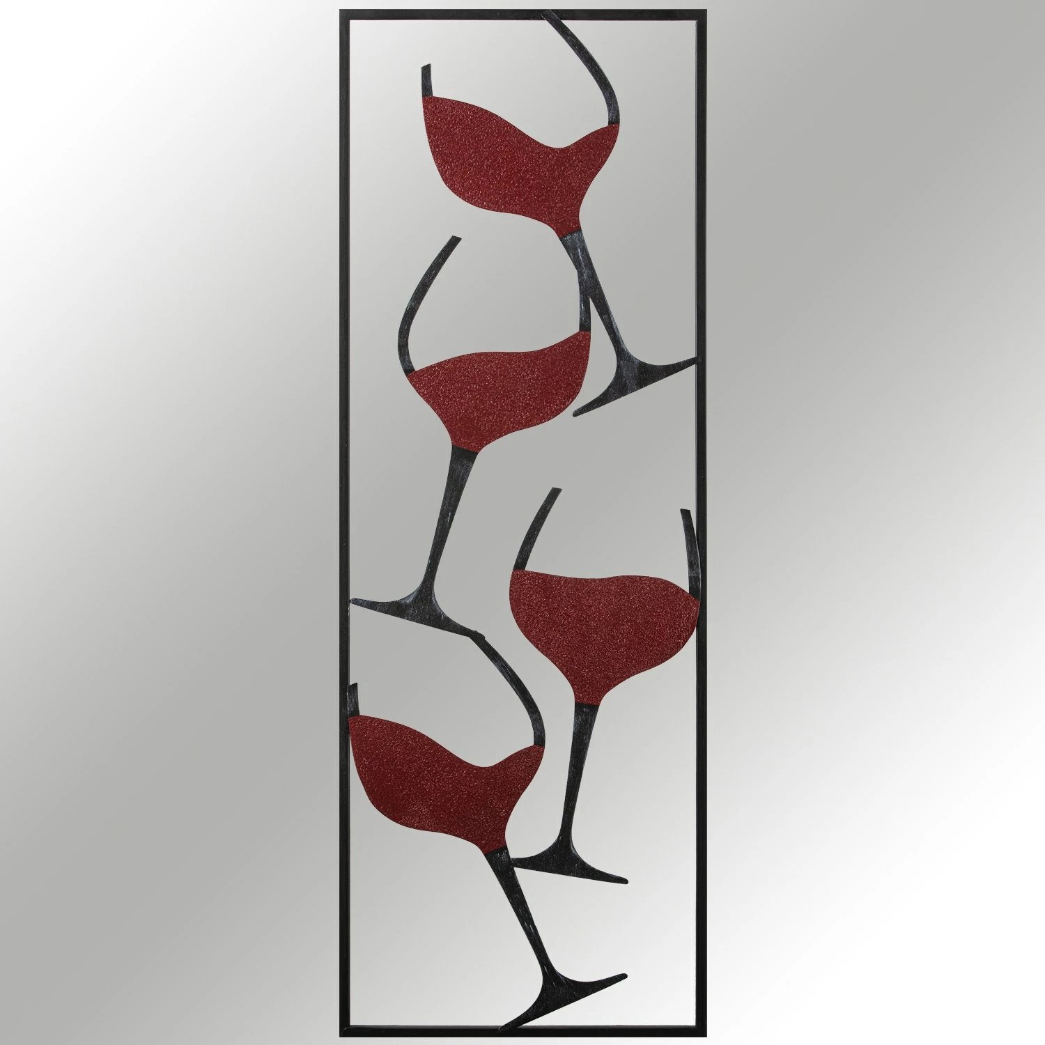 Aksesor dekorativ metalik për mur, Wallity, motiv vere, shumëngjyrësh, 32x5x90cm