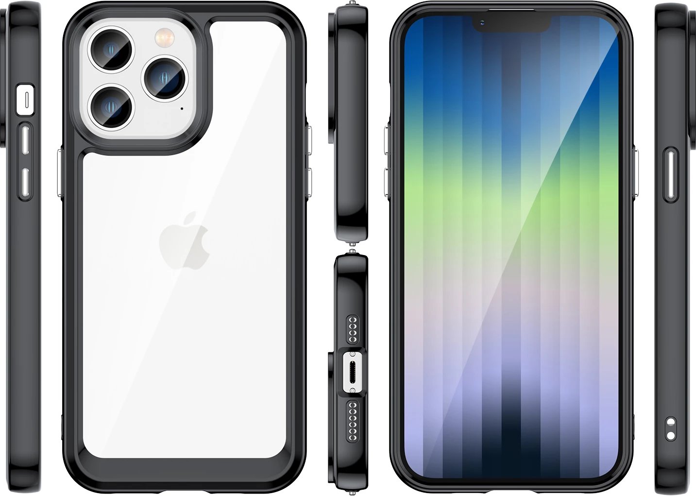 Mbështjellës Hurtel Outer Space për iPhone 14 Pro Max, i zi