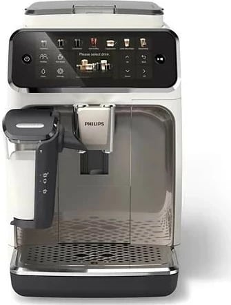Aparat kafeje Philips 4400 series EP4443/70, bardhë-argjendtë