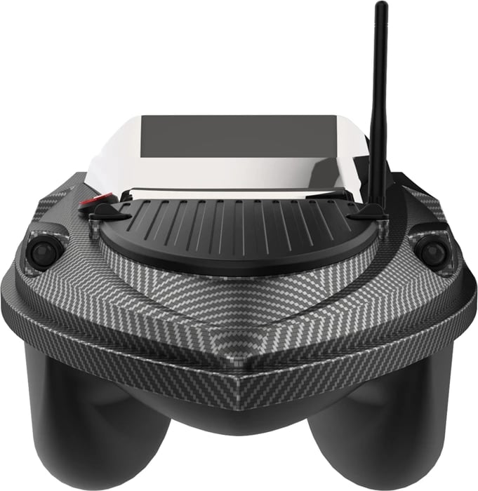 Varkë shpërndarëse karremi me telekomandë, Flytec, V080 Basic, bateri 20000 mAh, GPS 180 pika, dy tanke 3 kg, rreze 800 m, e zezë