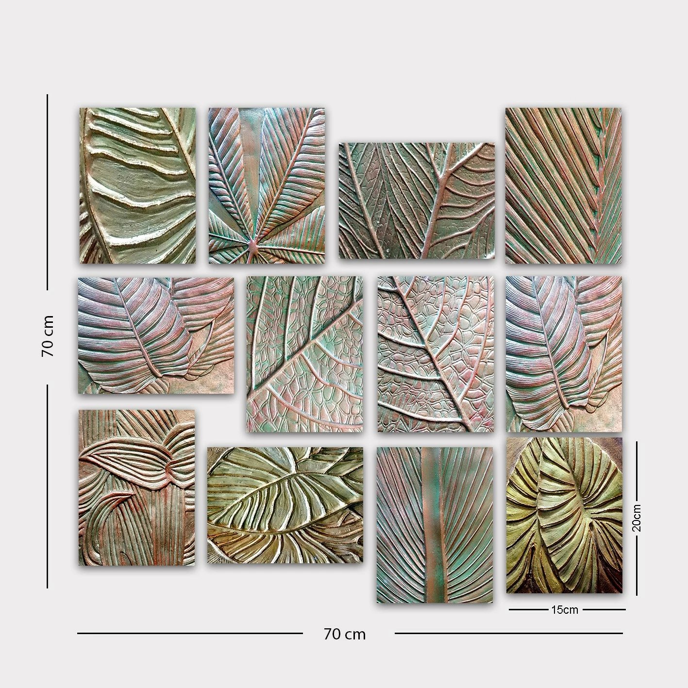 Piktura dekorative MDF (12 copë), Wallity, 12MDF36YS