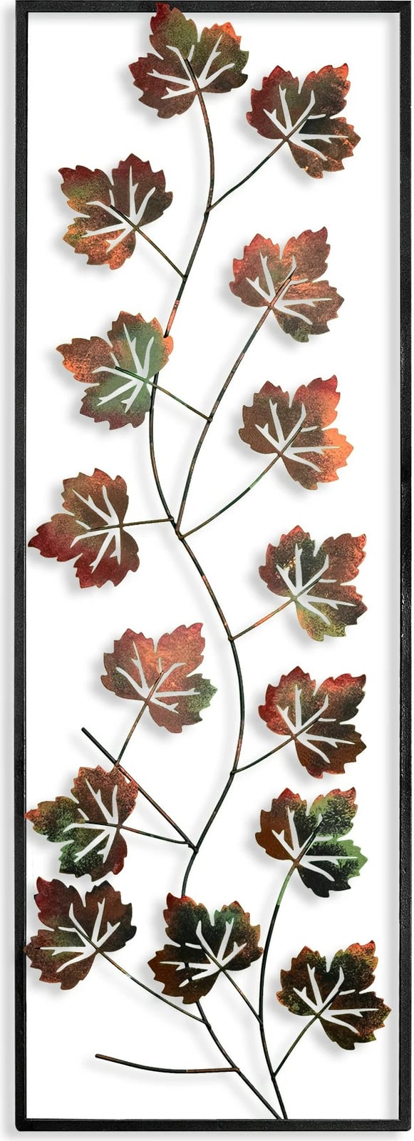 Aksesor dekorativ metalik për mur, Wallity, Platane 2, shumëngjyrësh, 32x90cm