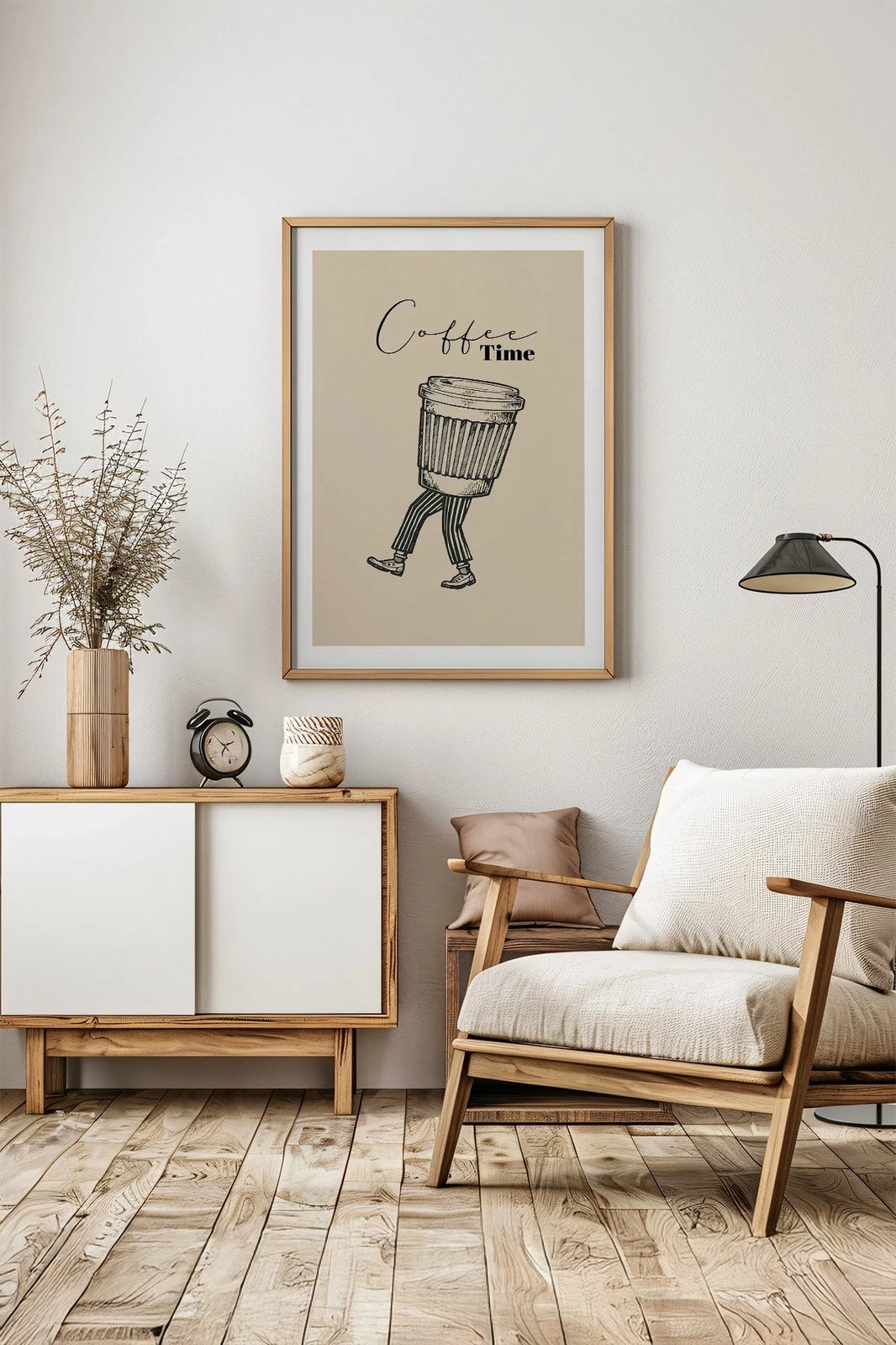 Pikturë dekorative me kornizë, shumëngjyrëshe, Wallity, Ersy1Ham28, 33x48cm