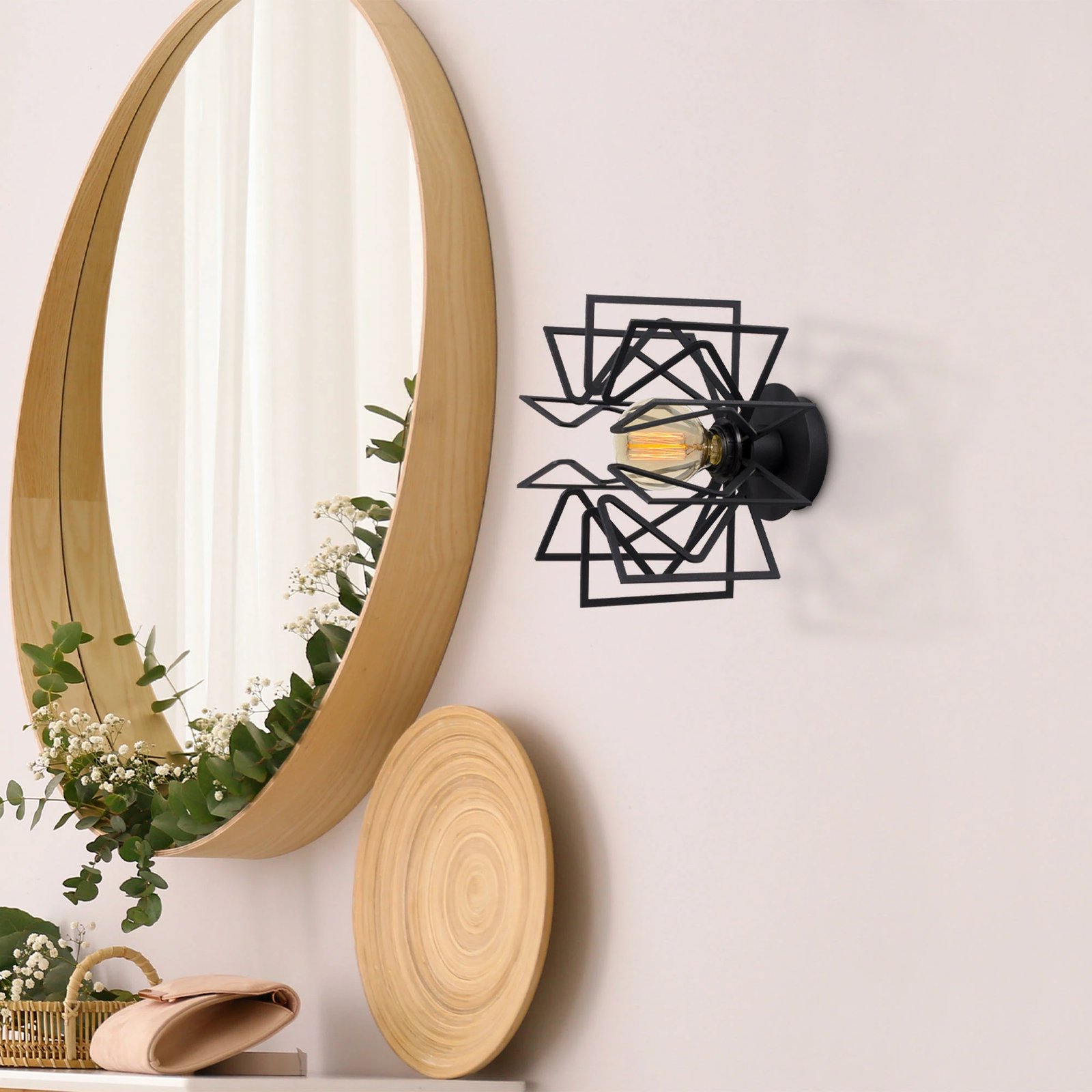 Llambë muri Opviq, Nemrut - N-953, metal i zi Llambë muri Opviq, Nemrut - N-953, metal i zi