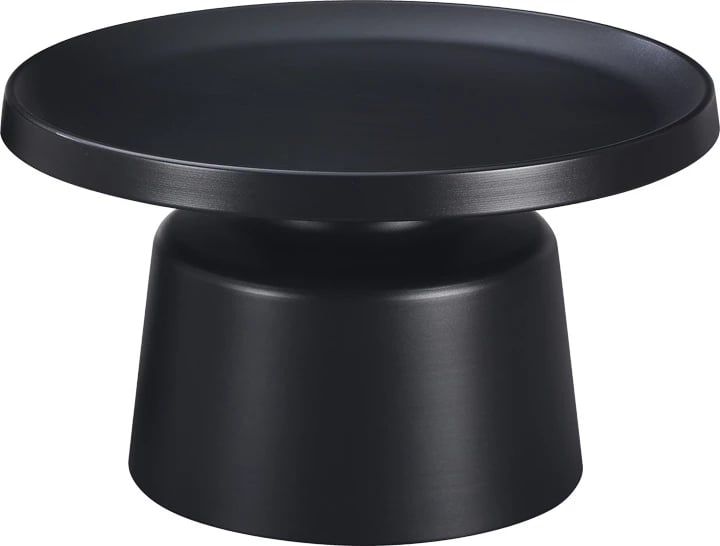 Set tavolina kafeje Ginoze, metal i zi, 2 copë