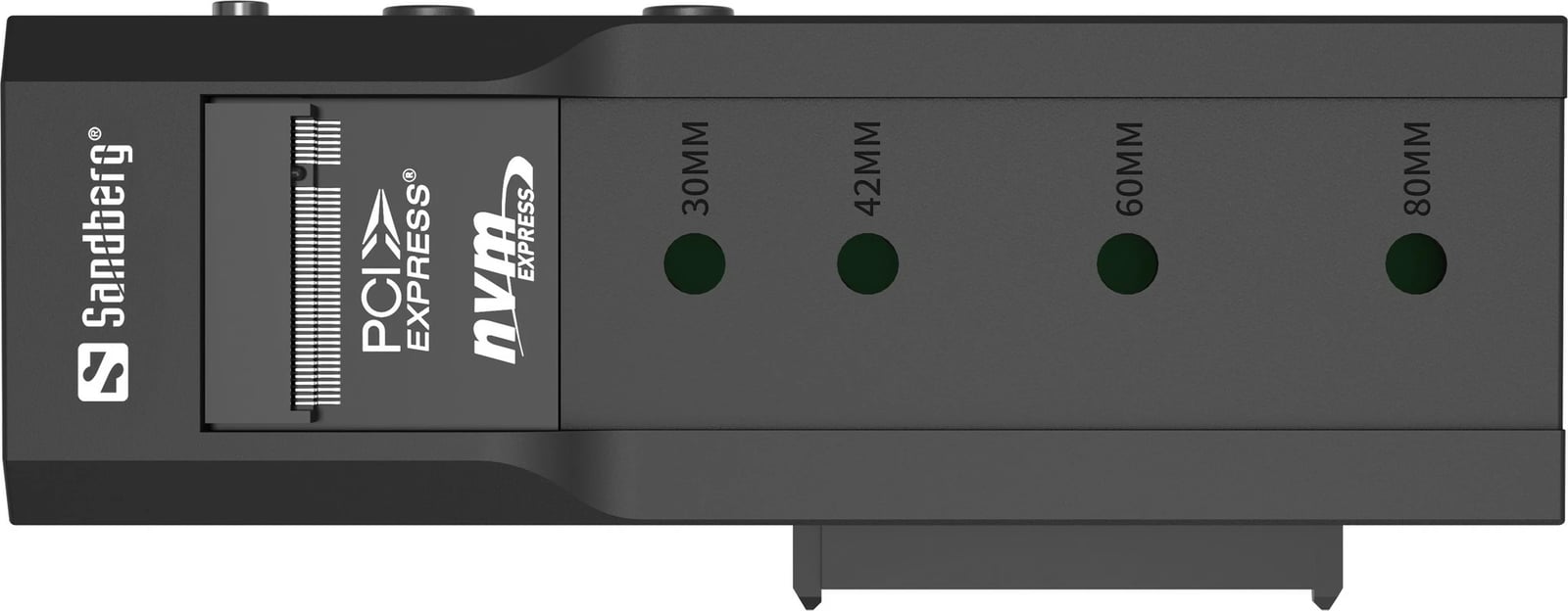 Dock Sandberg USB 3.2 Cloner për M2 + NVMe + SATA, i zi