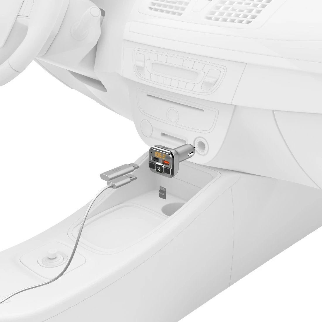 FM Transmiter Hama me Bluetooth® & hands-free funksion, 14165