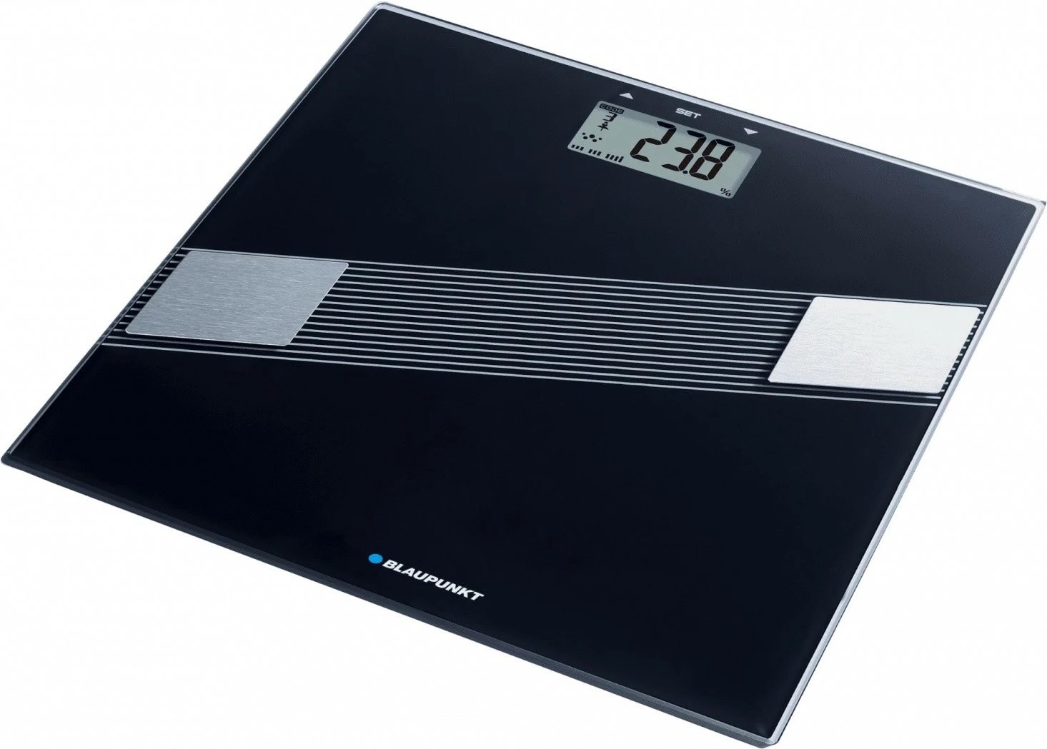 Peshore personale Blaupunkt BSM411 me matje të indeve, e zezë/inox