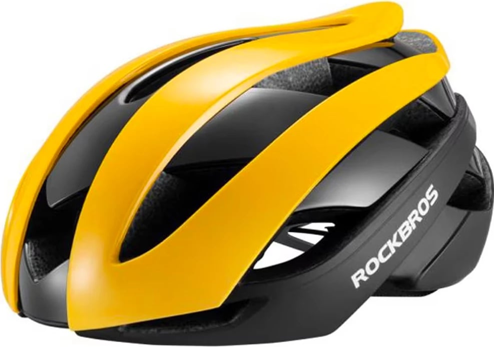 Helmetë biçiklete Rockbros 10110004006, M, e verdhë dhe e zezë