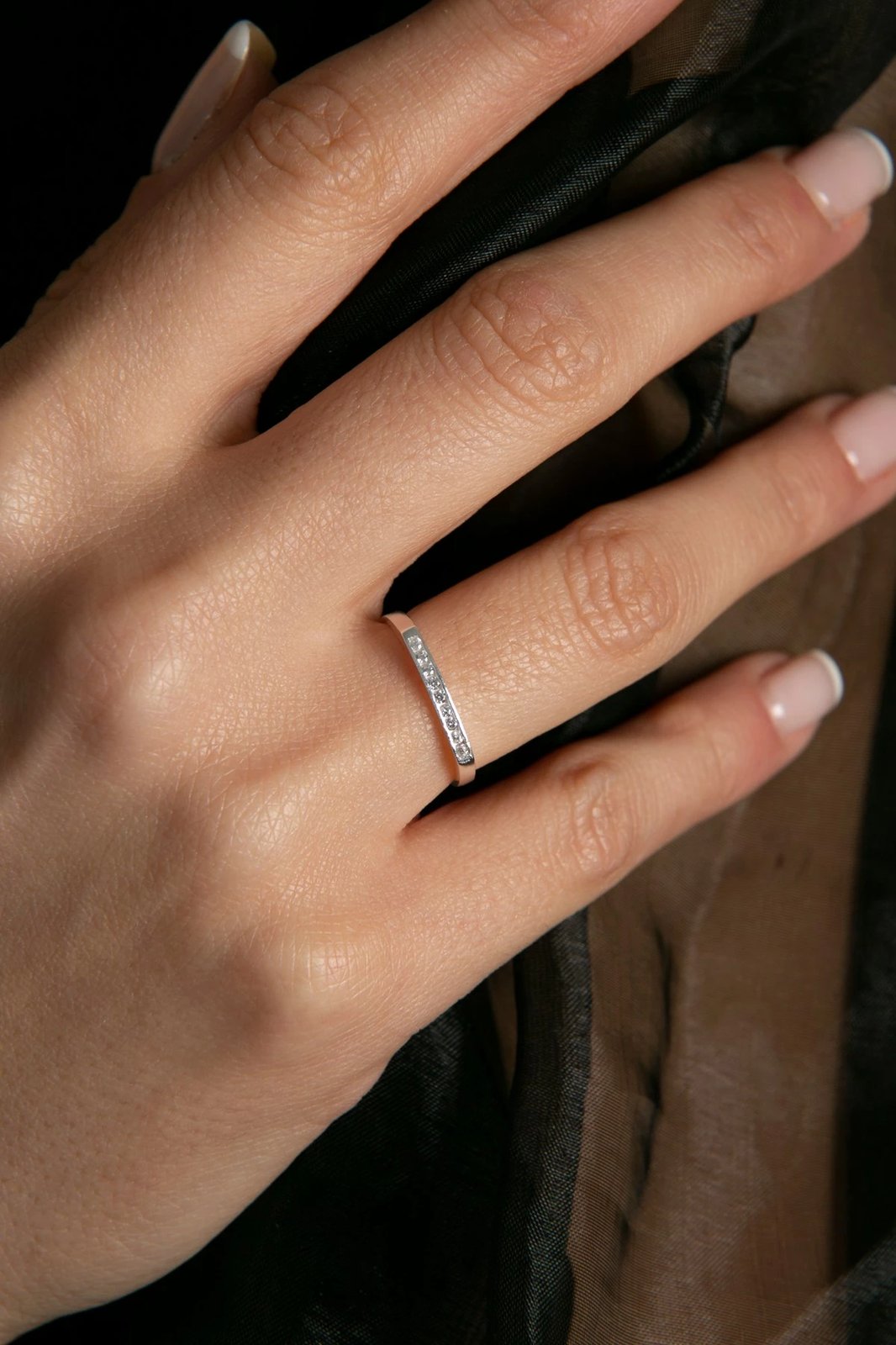 Unazë argjendi Elika, ngjyrë argjendi, FA182942G