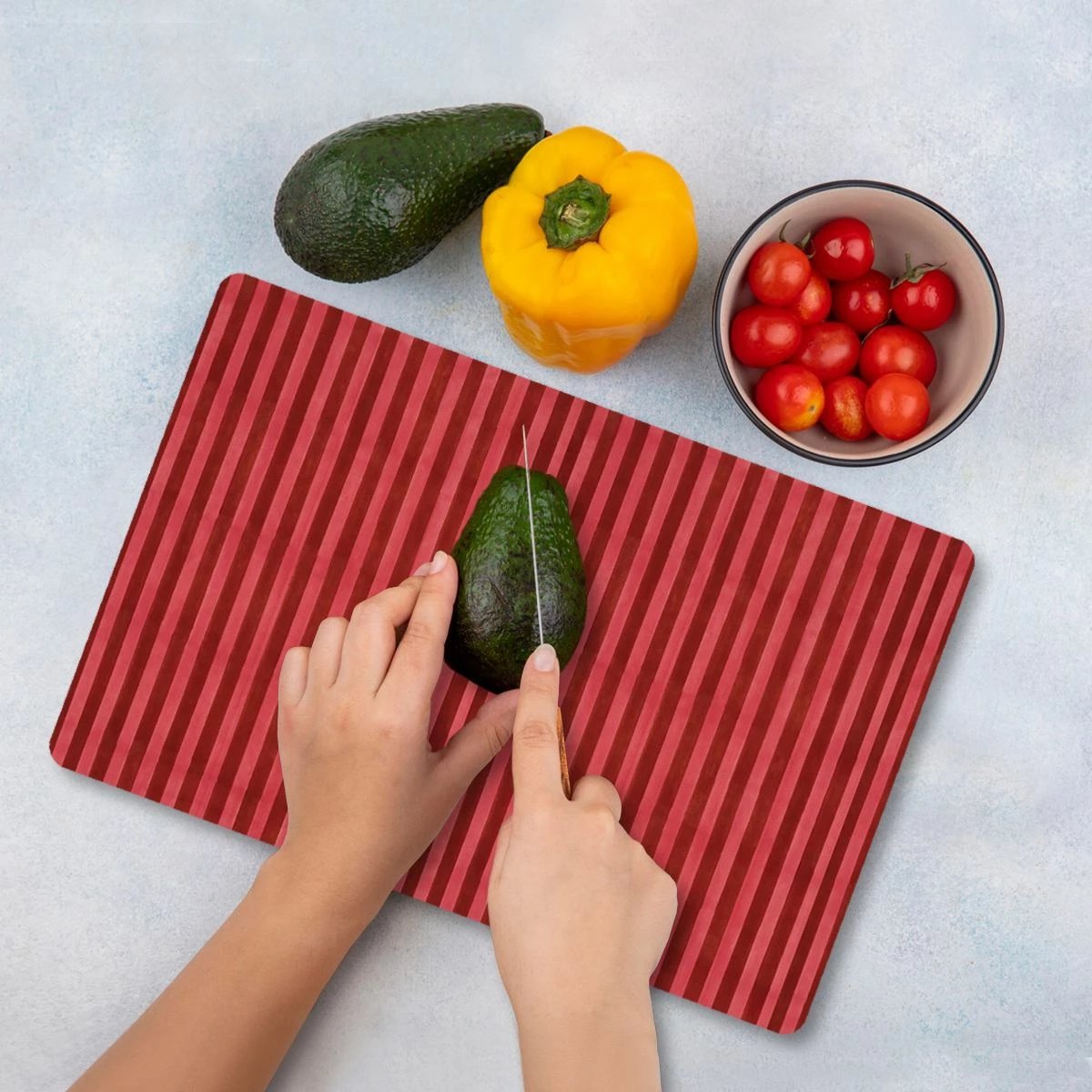 Dërrasë prerëse Hermia, qelq i temperuar, shumëngjyrëshe, 30x40cm, Ckt51-3040