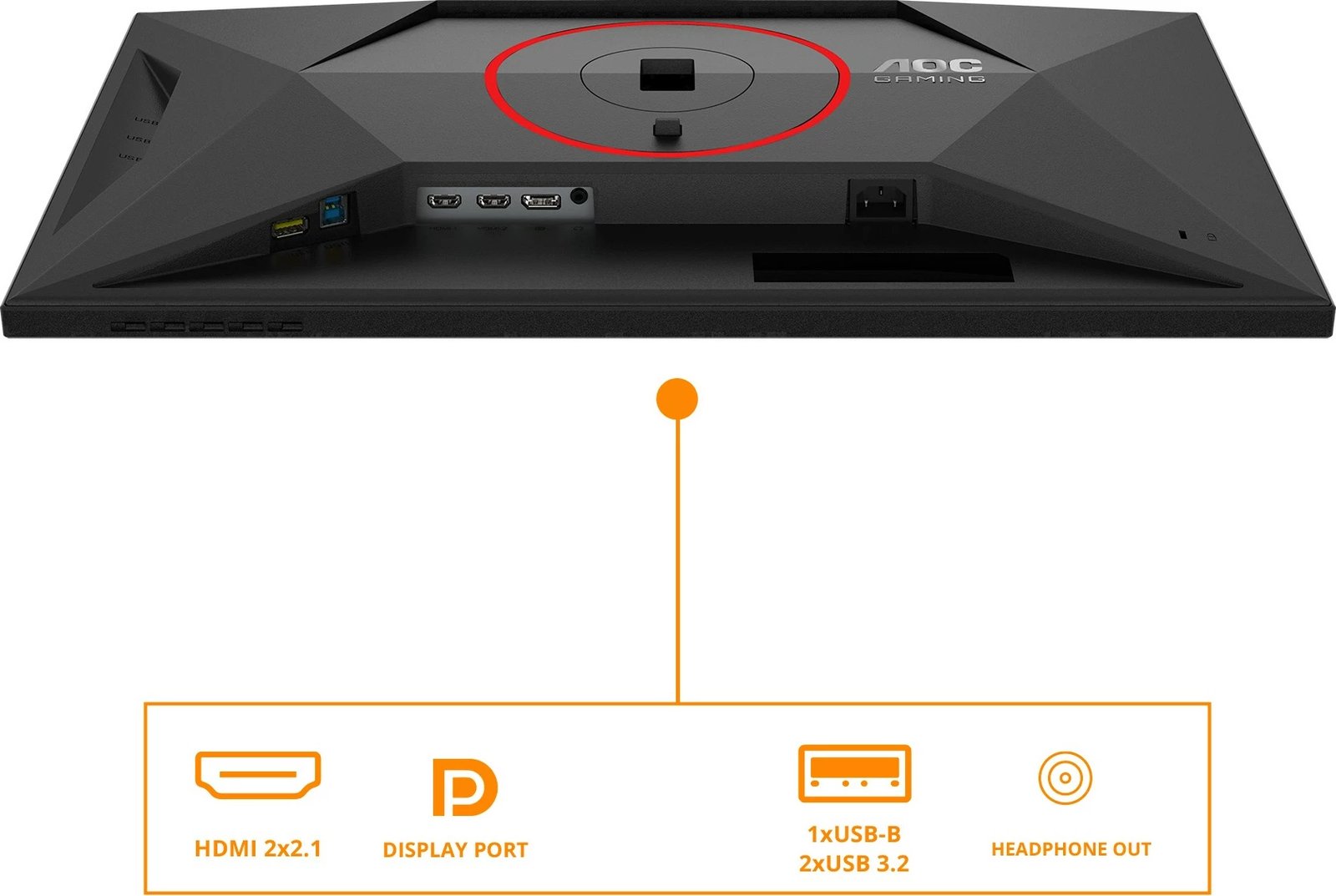 Monitor AOC U27G4R 27 inç IPS HDMI 2.1 DisplayHDR 400, zi/kuqe Monitor AOC U27G4R 27 inç IPS HDMI 2.1 DisplayHDR 400, zi/kuqe