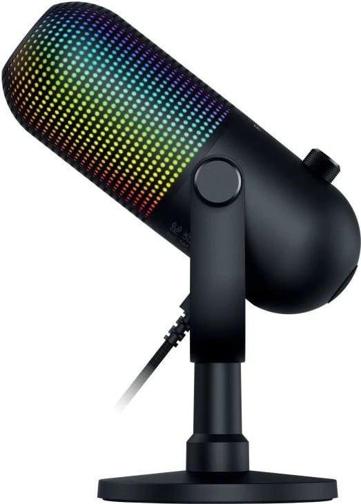 Mikrofon, Razer, Seiren V3 Chroma RZ19-05060100-R3M1, USB, ndriçim Chroma RGB, i zi