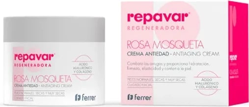 Krem fytyre anti-rrudhë REPAVAR Regenerate me vaj trëndafili të egër, 50ml Krem fytyre anti-rrudhë REPAVAR Regenerate me vaj trëndafili të egër, 50ml