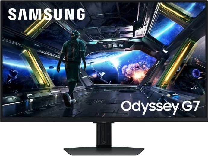 Monitor, Samsung, Odyssey G7 G70D (LS27FG702EUXEN), 27 inch, ekran i sheshtë TFT/LCD, zi