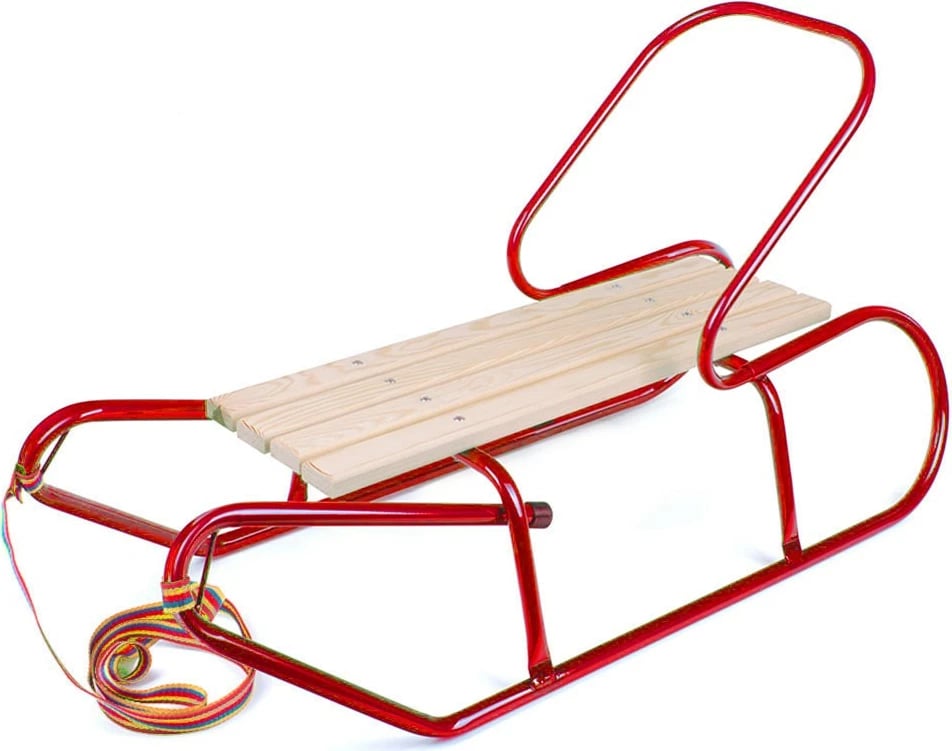 Sankë metalike, BAYO, me mbështetëse, 87 cm, e kuqe