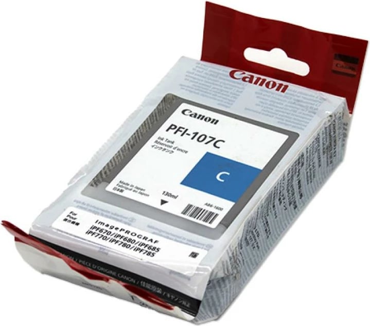 Kartush boje, Canon, PFI-107 PFI107 (6706B001), 130 ml, cian