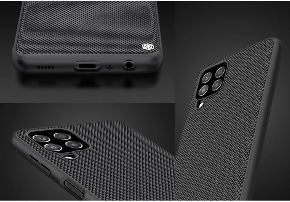 Mbështjellës Nillkin Textured Case për Samsung Galaxy A22 4G, i zi