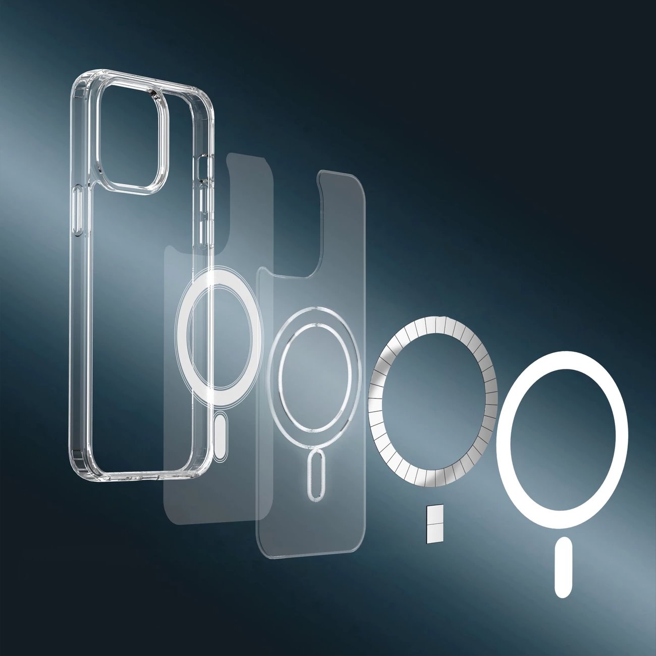 Mbështjellës Hurtel për iPhone 14 Plus, MagSafe, transparent