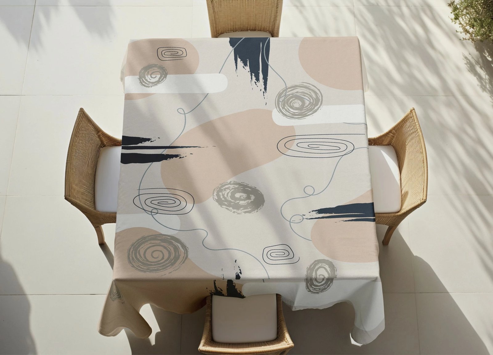 Mbulesë tavoline Hermia, Asr-tblclt25-25, 140x140cm