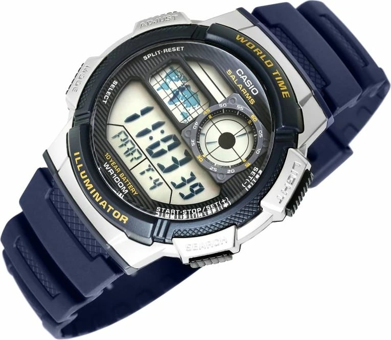 Orë dore për meshkuj Casio, navy blue