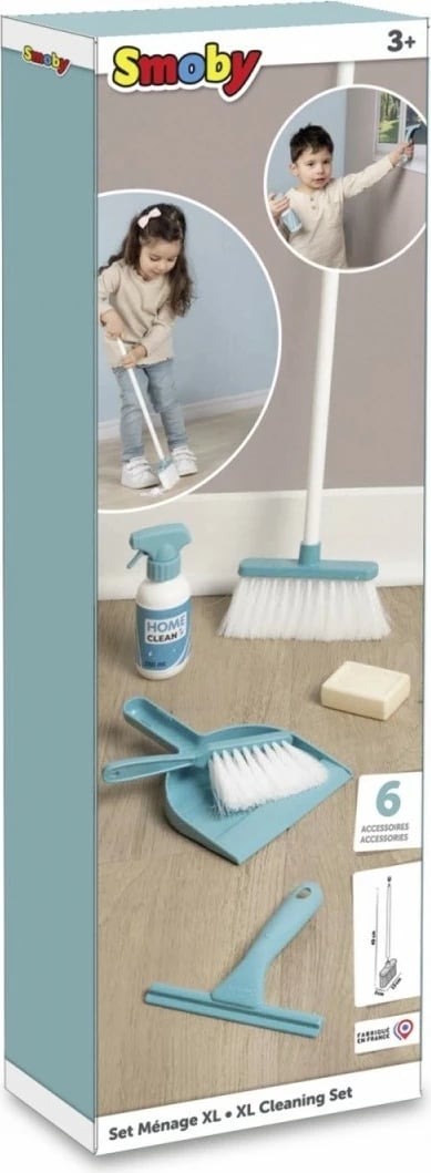 Set pastrimi lodër Smoby XL, plastikë, Mint/Bardhë, 6 pjesë