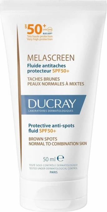 Fluid kundër njollave Ducray Melascreen SPF50+, unisex, 50ml