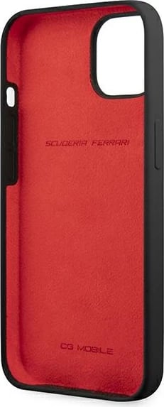 Mbështjellës Ferrari FESSIHCP13MBK për iPhone 13 6.1", silikon, zi
