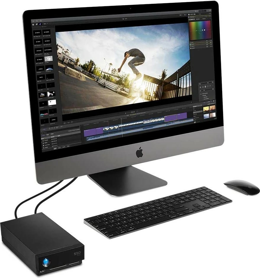 SSD LaCie 1big Dock Pro, 4 TB, USB Type-A, 3.2 Gen 1, 2800 MB/s, Ngjyrë e zezë