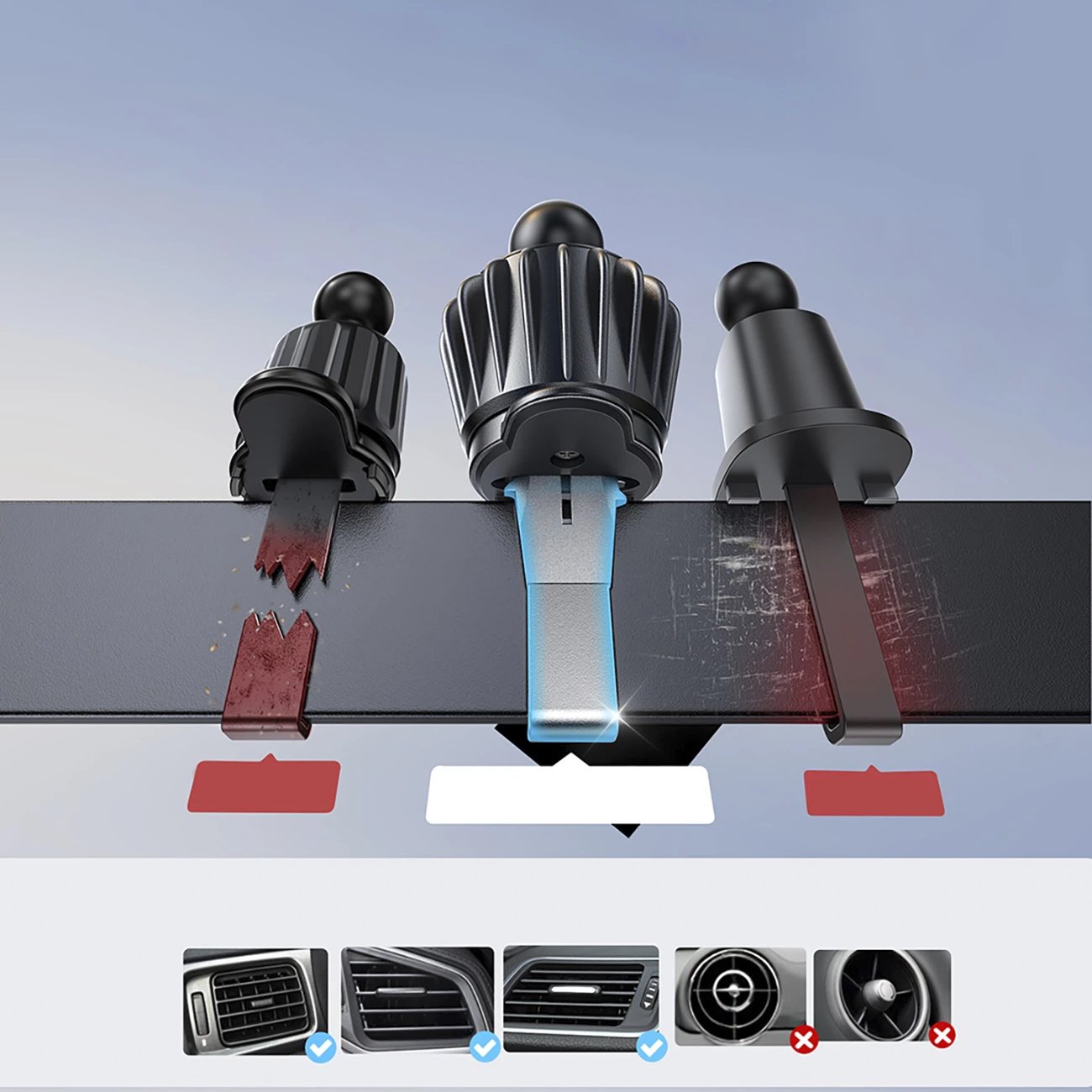 Mbajtës magnetik me karikues wireless Joyroom JR-ZS409 për veturë, 15W, i zi