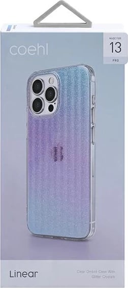 Mbështjellës UNIQ Coehl Linear për iPhone 13 / iPhone 13 Pro, rozë dhe kaltër