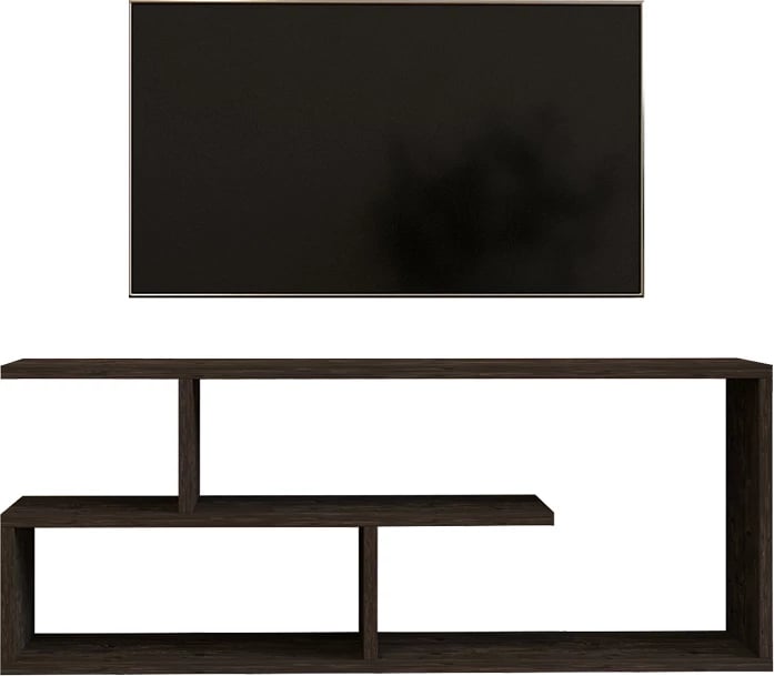 Mbajtës TV Waldo, ngjyrë e zezë-gri e errët, 100x29.5x40cm