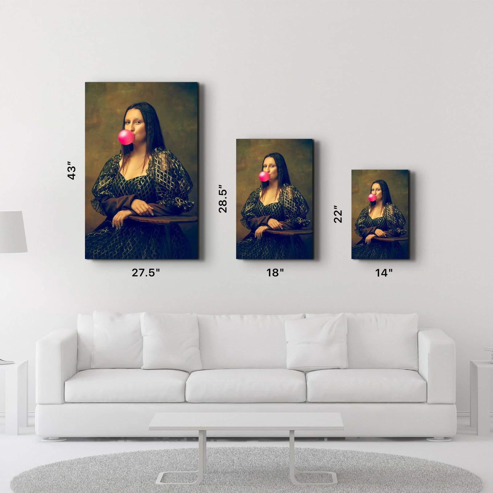 Pikturë dekorative prej xhami të temperuar, Wallity CAM-1089, 35x55cm