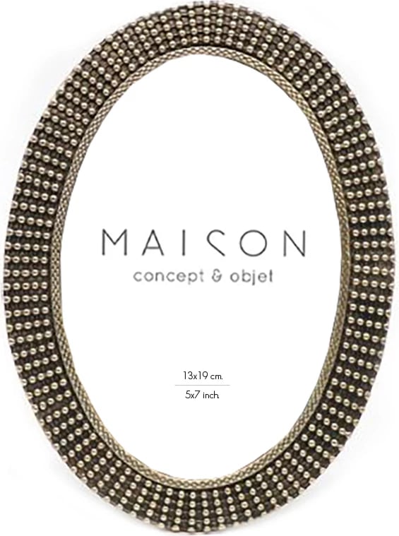 Kornizë foto Marc, ngjyrë ari antik, polirezine, xham, 17x2x21cm