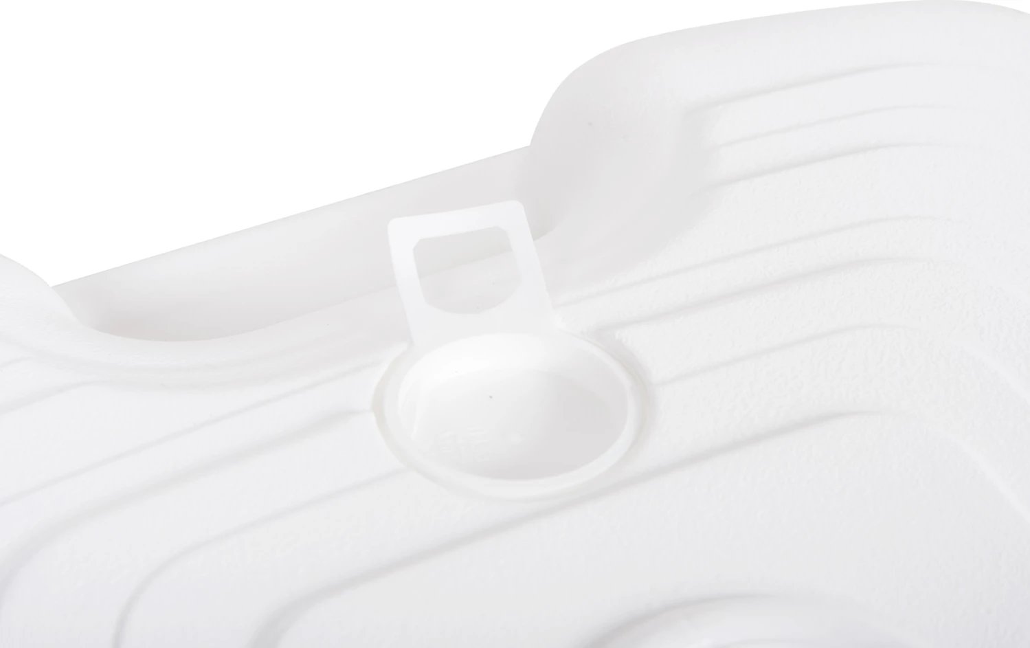 Bazë plastike për ombrellë me dorezë SOLBAS FH6112.01 ngjyrë bardhë - për shtyllë 20/38mm 45x11Hcm