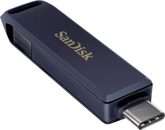 USB memorje SANDISK Phone Drive SDIXD0N-128G-GN6NE 128GB USB-C/Lightning, blu-gri, 1 copë