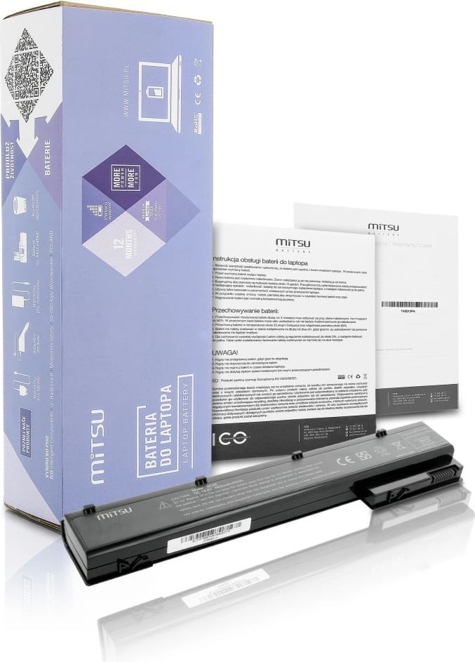 Bateri Mitsu për HP EliteBook 8560w/8760w/8770w, 4400 mAh, Li-ion, E zezë