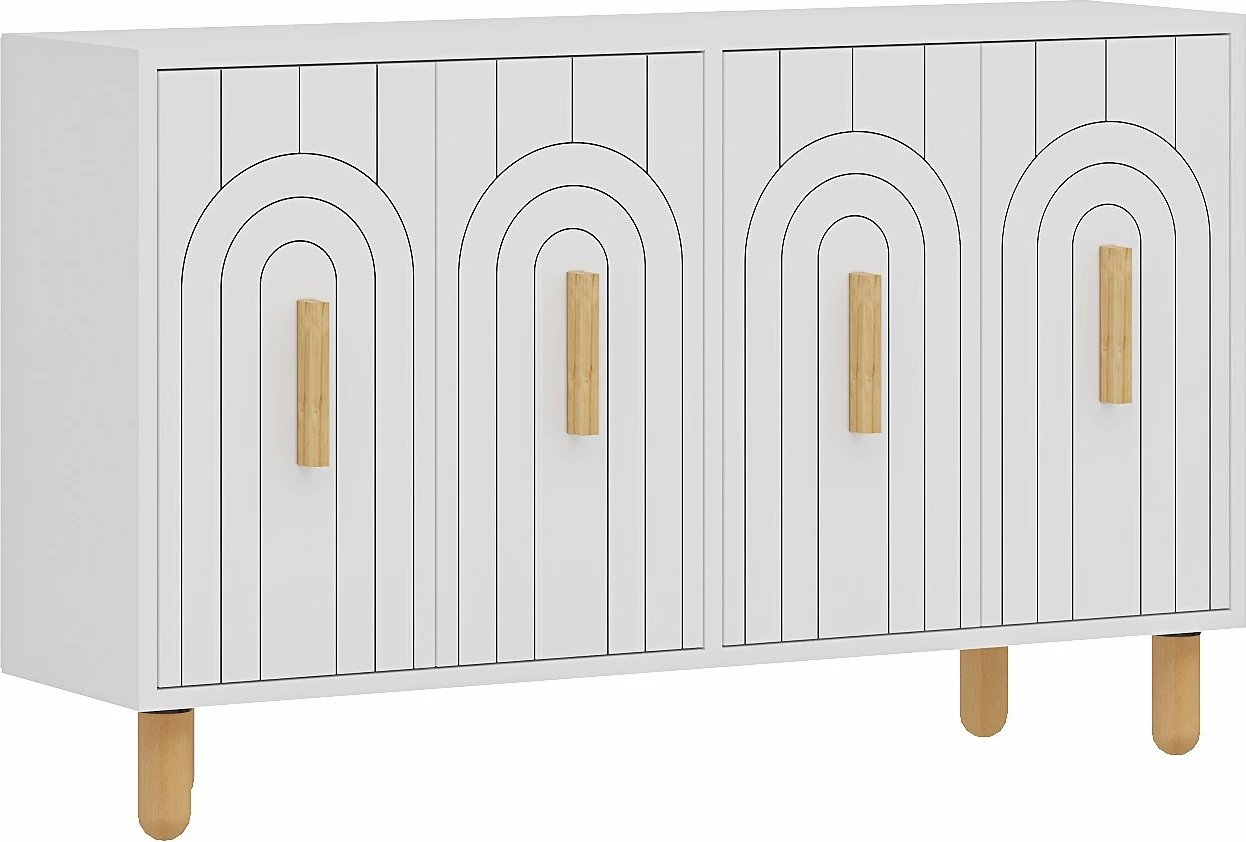 Konsolë Skye Decor, e bardhë, Tiger