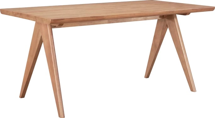 Tavolinë me karrige Ditta-Winslow II set 5 copë, dru gome, ngjyrë arre e çelët, 180x85x75cm