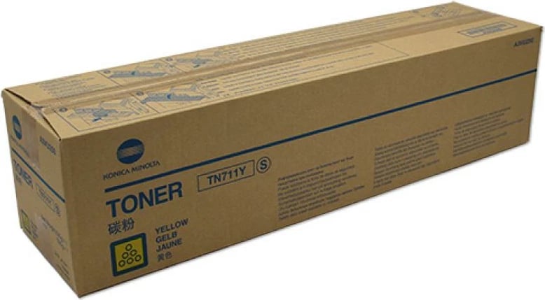 Toner, Konica Minolta, TN-711Y, rendiment ~24,000 faqe, origjinal, e verdhë