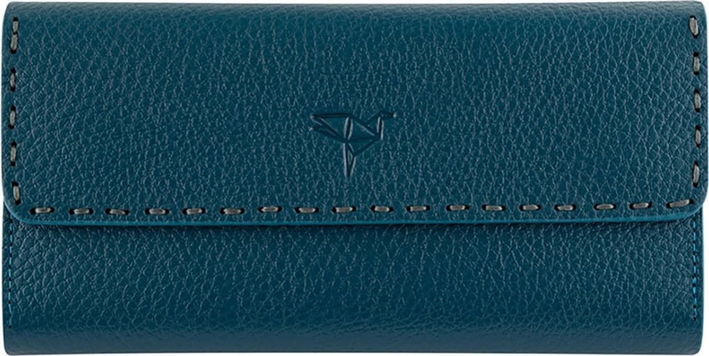 Portofol për gra, Zoozie Bags, Paris, ngjyrë blu petrol