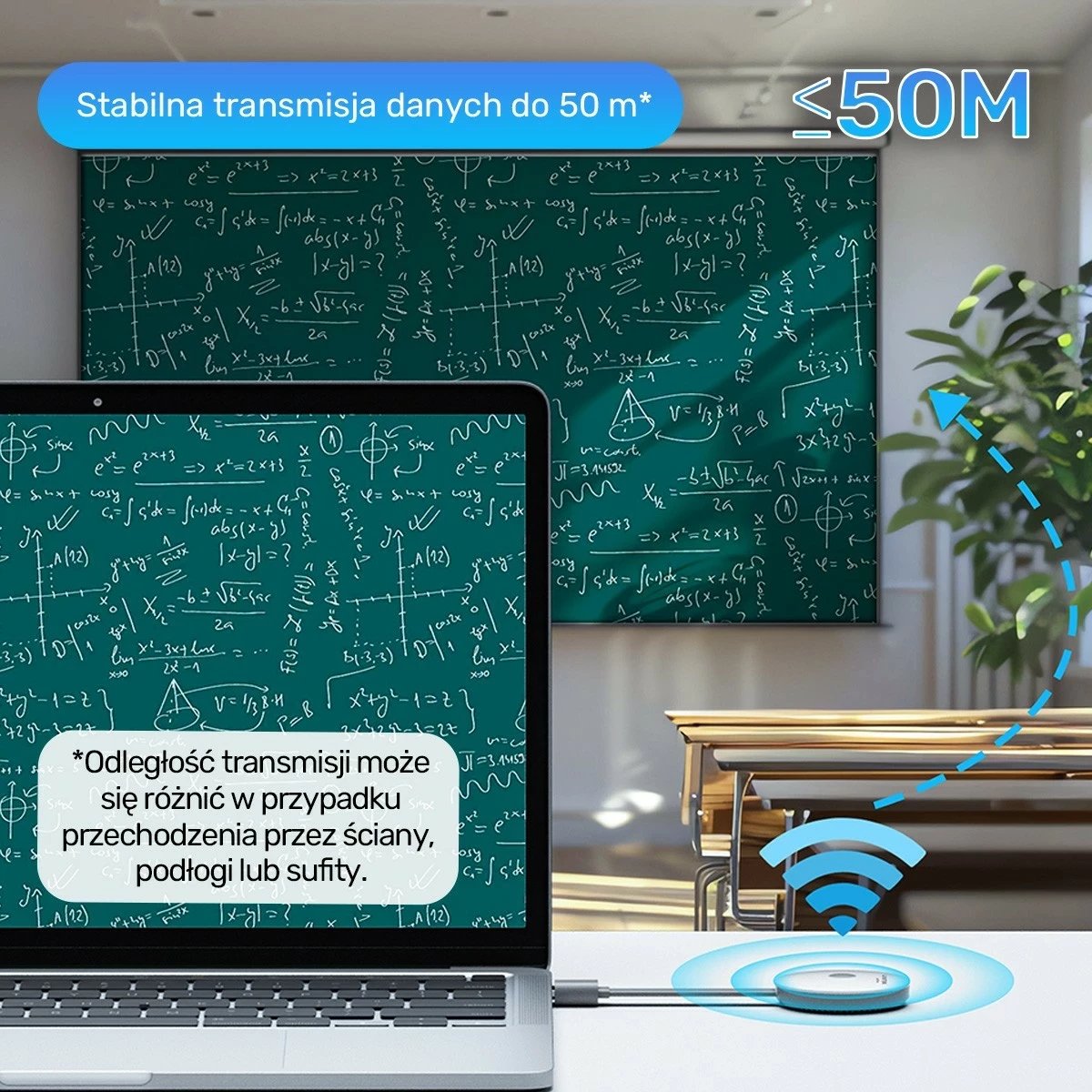 Nadajnik dhe marrës HDMI pa tela Unitek, zgjatje deri në 50m, bardhë