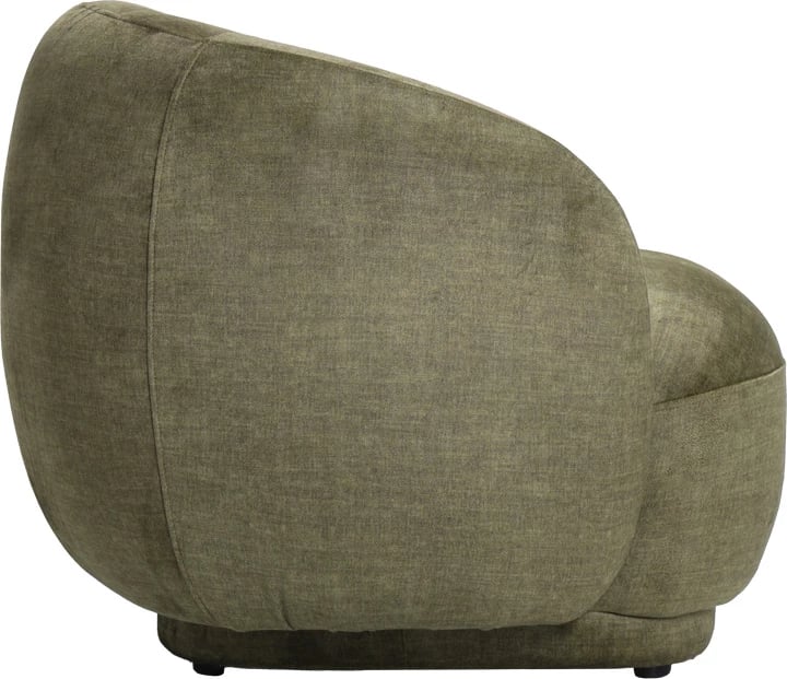 Fotel Freya, material ngjyrë ulliri, 93x87x76cm