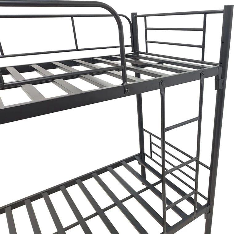 Krevet marinari metalik Belit, ngjyrë e zezë, 90x190cm