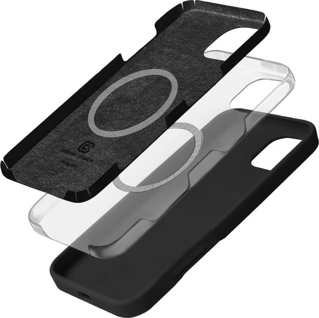 Mbështjellës CRONG Color Cover Magnetic për iPhone 16 Pro Max, MagSafe, i zi
