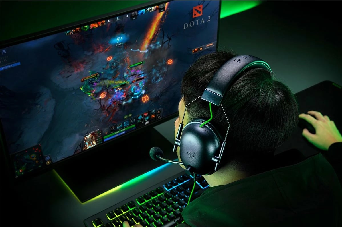 Kufje Razer Blackshark V2 X, Wired, Gaming, 240 g, E zezë, E gjelbër