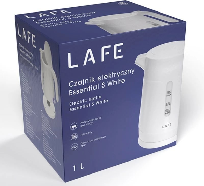 Zjerrës uji elektrik, Lafe, Essential S LAFCZA47544, 1 L, 1500 W, plastikë, i bardhë